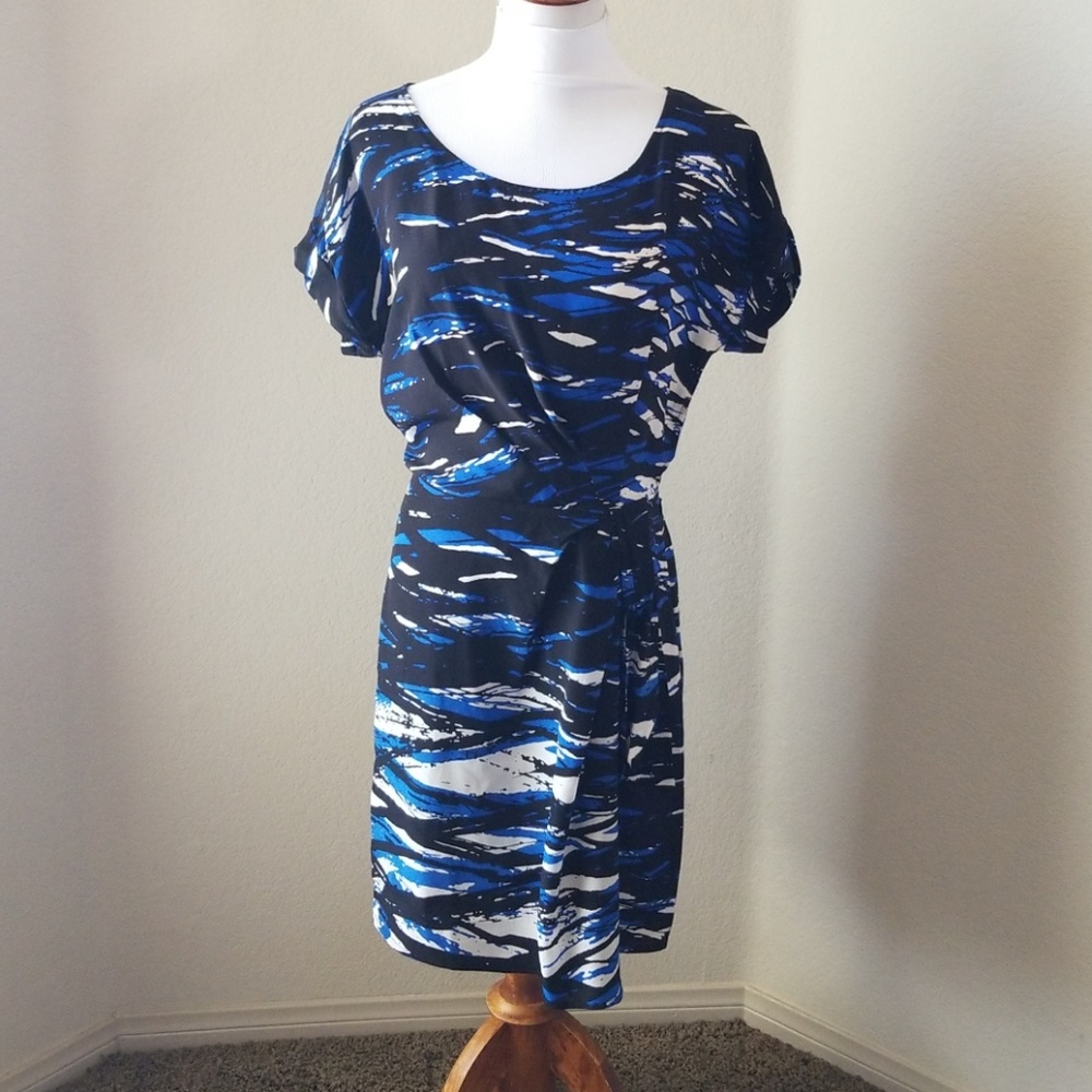 BCBG Patterned Silk Dress